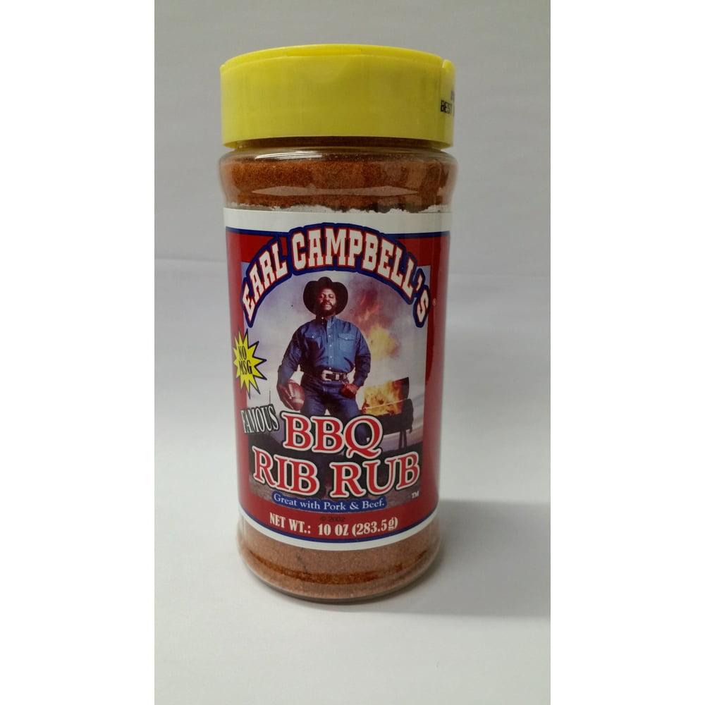 Earl Campbell's Famous BBQ Rib Rub, 10 oz