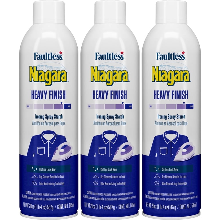 Niagara Heavy Finish Ironing Spray Starch, 3-Pack photo 1