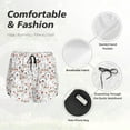thumbnail image 6 of Haiem Cat Bear Rabbit Women's 2 in 1 Running Shorts - Lightweight Athletic Workout Gym Yoga Breathable Sports Shorts Liner with Phone Pockets-Small, 6 of 9