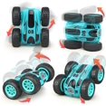 thumbnail image 4 of Stunt RC Cars Toy, 4WD 2.4Ghz Control remoto Coche Vehículos giratorios de doble cara, Juguete para niños para cumpleaños de niños y niñas, Sin batería Verde, 4 of 5