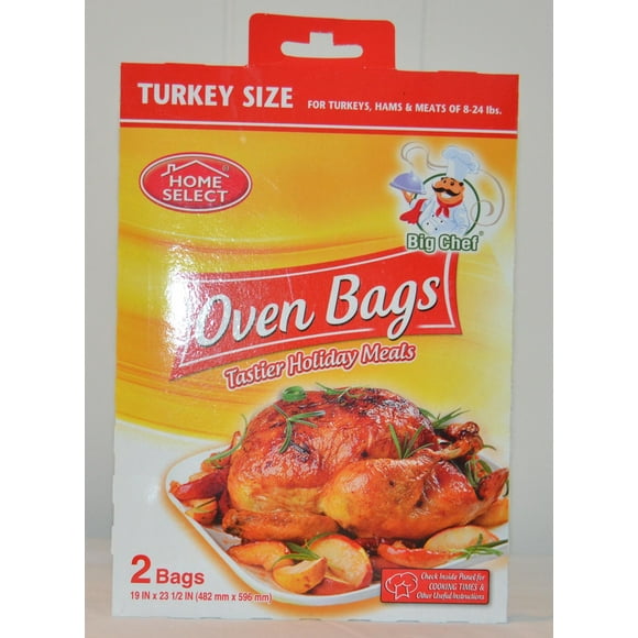 Bolsas para horno Home Select Big Check para pavo, tamaño 2 bolsas