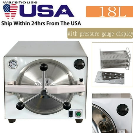 18L Dental Medical Autoclave Sterilizer Vacuum Steam Sterilization Lab Sterilizer Equipment