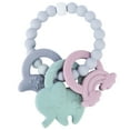 thumbnail image 2 of Teething Toys 0-6 Months BPA Free Silicone Teethers for Babies  6-12 Months Baby Chew Toys, Silicone Teething Ring for Infant Newborn (Blue Elephant), 2 of 7