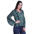 thumbnail image 2 of Moomaya Kurta Col Kurta Dentelle Détails Imprimé Manches Longues Tunique, 2 of 5
