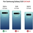 thumbnail image 2 of SAMONPOW Card Holder Cover for Galaxy S10 Plus Hybrid Dual Layer Dark Blue, 2 of 7