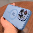 thumbnail image 1 of Magnetic Luxury Matte Translucent Armor Shockproof Case For iPhone 14 13 12 11 15 Pro Max Plus For Magsafe Wireless Charge Cover, 1 of 7