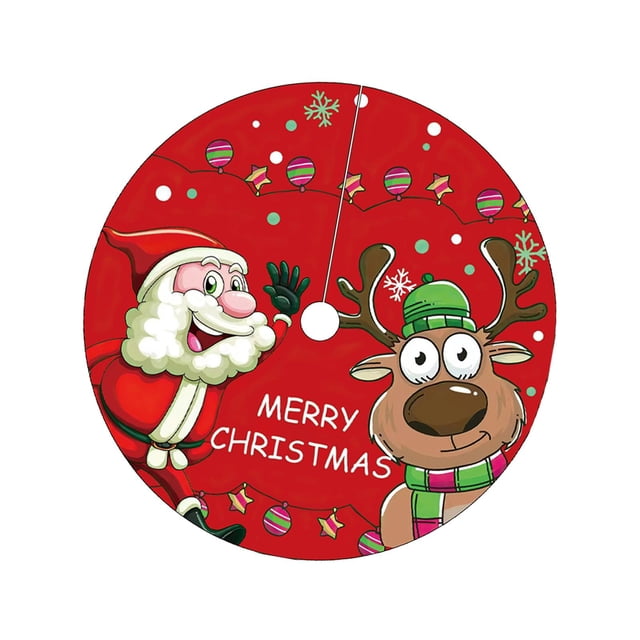 Falda para árbol de Navidad, decoración navideña, falda para árbol de Navidad suave y gruesa. Estilo B