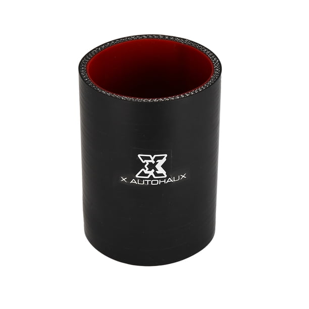 Manguera Acoplador Tubo Silicona 65mm 2.56' Negro Rojo Unique Bargains