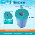 thumbnail image 3 of Hurricane 4 Pack HF6430-01M Elite Aseptic Spa Filter Cartridge Replacement, Blue, 3 of 8