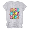 thumbnail image 3 of Day Women's Mama Round Neck Short Sleeve T Shirt Size Small Womens Tops Lightweight Workout Shirts Women Women Tee Shirts Pack Burnout Tee Shirts Womens Short Sleeve Shirts Long Sleeve Summer Shirt, 3 of 3