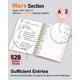 thumbnail image 4 of Libro de Direcciones WEMATE con Separadores Alfabéticos en Espiral, Cuero Color Oro Rosado, 4 of 7