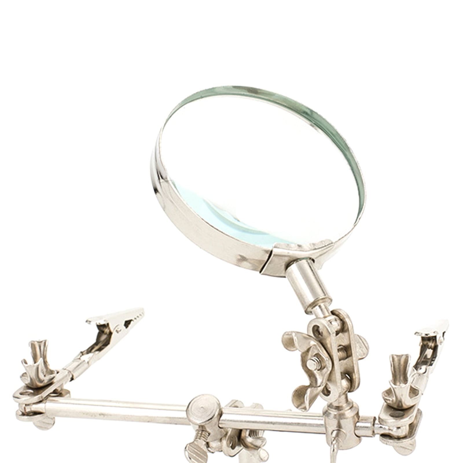 Ram-Pro Helping Hands Magnifier Glass Stand with Alligator Clips – 4X  Magnifying Lens, Perfect for Soldering, Crafting & Inspecting Micro Objects