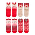 thumbnail image 2 of Calcetines de Navidad Colcomx 1 o 4 pares para Mujer Calcetín de Media Pantorril Multicolor, 2 of 8