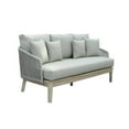 thumbnail image 4 of Outsy 0AEVE-W09-GR-R Eve Outdoor & Backyard Wood, Aluminum & Rope Furniture Set, Gray & Beige - 4 Piece, 4 of 12