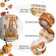 thumbnail image 5 of Shower Curtain 72"W x 72"L Thanksgiving Gnome Pumpkin Maple Leaves Fabric Shower Curtains Set with Hooks Water Repellent Bathroom Curtains Machine Washable Bathroom Accessories, 5 of 6