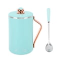 thumbnail image 2 of Hervidor eléctrico Taza para estofado Multifuncional Calentamiento rápido Control inteligente Tetera eléctrica portátil Taza de salud para oficina Verde Enchufe de la UE 220 V, 2 of 5