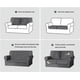 thumbnail image 2 of Nvzi piezas de fundas elásticas para sofá de 2 plazas, fundas de sofá suaves y lavables con respaldo individual y fundas de cojín para niños, gatos y perros (café claro, 2 plazas), 2 of 4