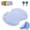 Blue, variant on Shower Foot and Back Scrubber Massage Pad, Silicone Foot Scrubber Mat with Suction Cups, Wall Mount Back Washer, Non Slip Exfoliating Foot Brush for Shower, Men, Women, Seniors (A*2)