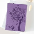 thumbnail image 5 of Case for iPad Mini 6 2021 (8.3 Inch) 6th Generation Case, Embossed Cat & Tree PU Leather Retro Shockproof Magnetic Clasp Wallet Card Slots Folio Kickstand Cover for iPad Mini 6th Gen, Purple, 5 of 6