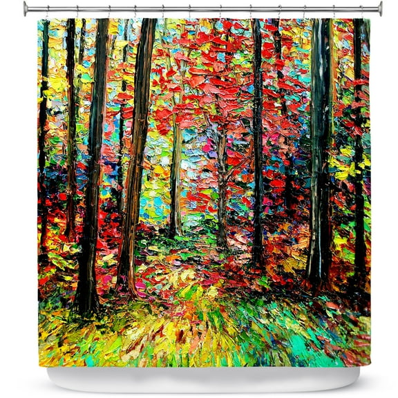 Shower Curtains 70" x 73" from DiaNoche Designs by Aja Ann - Through the Trees