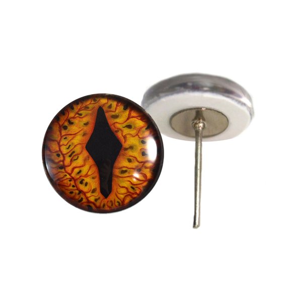 Legendary Smaug Dragon Glass Eyes on Wire Pin Posts