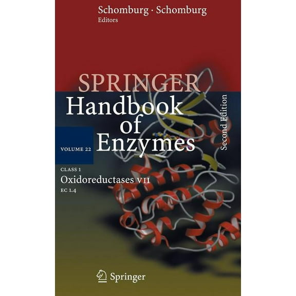 Springer Handbook of Enzymes Class 1 Oxidoreductases VII: EC 1.4, Book 22, (Hardcover)