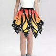 thumbnail image 2 of FUNDUFI Toddler Girls Dress Casual Butterfly Printed Tutu Mesh Skirts For Girls Sparkly Sequins Pleated Festival Party Performance Skirt For 9-10 Years, 2 of 4