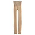 thumbnail image 1 of Medias para mujer, mallas elásticas con forro polar translúcido falso, pantalones elásticos ajustados y cálidos para invierno, 1 of 5