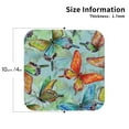 thumbnail image 3 of Disketp Retro Seamless Flying Butterflies Funny Coasters,6 Pcs Leather Coasters With Holder, Perfect Housewarming Hostess Gifts,Protect Furniture From Water Marks Scratch And Damage, 3 of 9
