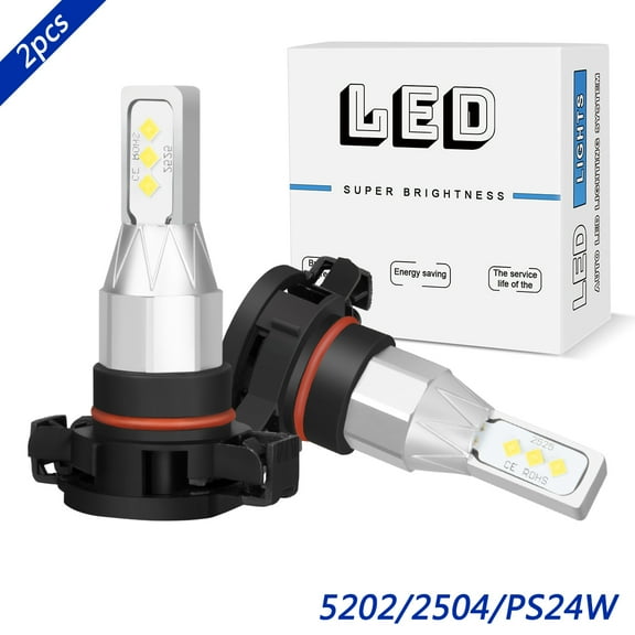 For Chrysler Town & Country 2010-2016 LED Fog/Driving Light Bulb Kit 5202/2504/PS24W White 6000K 2x