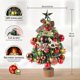 thumbnail image 2 of Artificial Christmas Tree with Lights, Mini Artificial Christmas Tree, Flame Retardant PVC Fir Tree, Christmas Tree with Ornaments, Indoor Artificial, 2 of 4