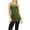 Army Green, variant on Womens Seamless Nylon Criss Cross Cami Long Tank Top