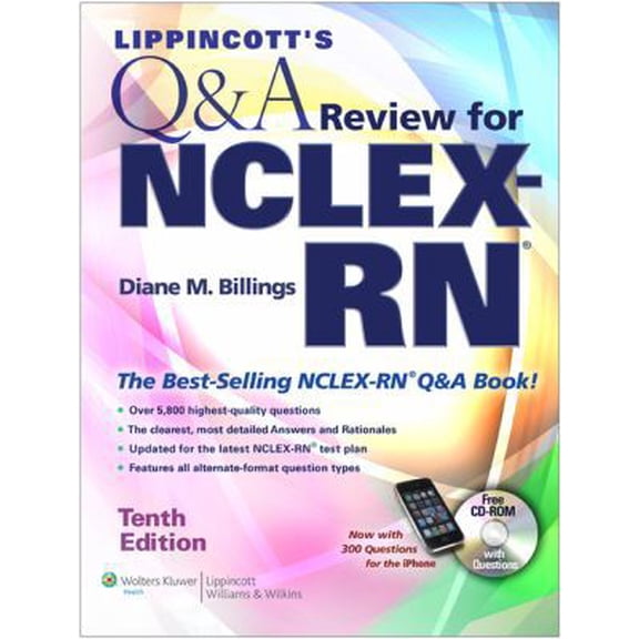 Pre-Owned Lippincott's Q & A Review for NCLEX-RN [With CDROM] (Paperback) 1608311252 9781608311255