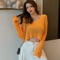 thumbnail image 4 of Pull Femme Mignon Tricoté Couleur Unie Vêtements Pull, 4 of 6