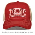 thumbnail image 4 of Trump Béisbol Ajustable Casual Golfs para Al Aire Libre () Rojo, 4 of 6