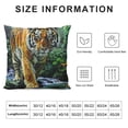 thumbnail image 5 of Orinice Moonlight Tiger Throw Pillow Cover Couch Pillow Case Square Outdoor Pillow Sofa Bed Pillowcase Decorative White, 5 of 5