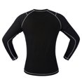 thumbnail image 4 of Jersey de Ciclismo de Manga Larga Ropa Interior de Deportes Al Aire Libre Jersey de Bicicleta Negro Blanco S Soledad Jersey de manga larga, 4 of 9