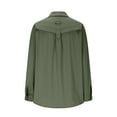thumbnail image 7 of BXINGOHAI Women's UPF 50 Long Sleeve UV Sun Protection Safari Shirts Outdoor Quick Dry Fishing Hiking Travel Shirts Army Green,2XL, 7 of 7