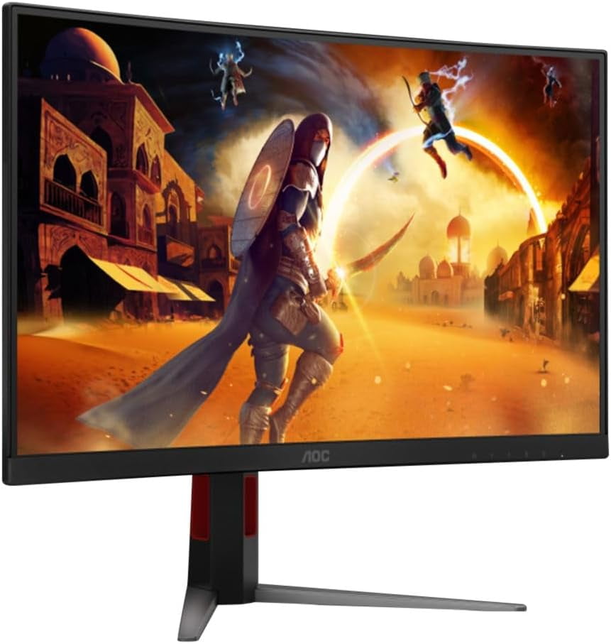 Restored AOC 27G4 27 Inch Gaming Monitor 1920 x 1080 FHD IPS Panel, HDR10, 180Hz, Color Gamut-sRGB 121%, 1ms, G-Sync, HDMI 3.0 and Display Port Connectivity, Height Adjustable Stand (Refurbished)