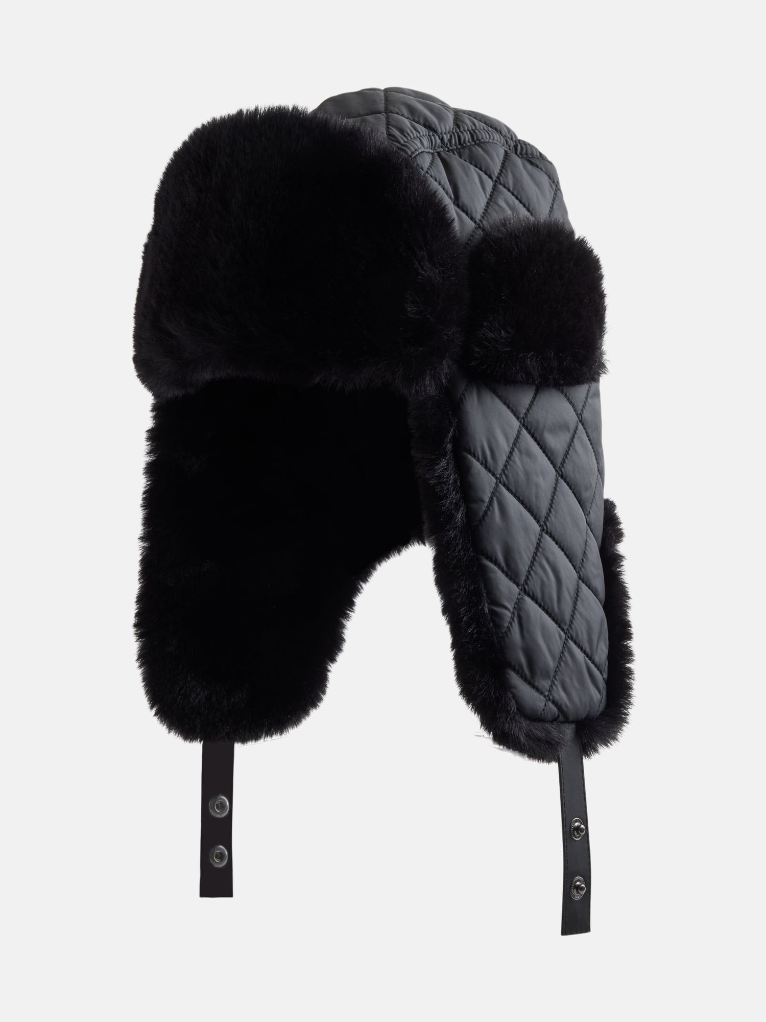 Ozark Trail Women's Quilted Trapper Hat, Black
