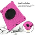 thumbnail image 2 of Dteck Kids Case for iPad mini 5, iPad mini 4 Case, iPad mini 3/2/1 Case 7.9-inch, Rotating Stand Handle Grip Kids Friendly Silicone Shockproof Shell Shockproof Rugged Case for iPad mini 7.9",Rose, 2 of 7