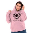 thumbnail image 5 of Like Dog Love Paw Print Heart Hoodie Sweatshirt Women Brisco Brands X, 5 of 6