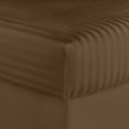 thumbnail image 3 of 1200 Thread Count 100% Cotton Stripe Sheet Set (California King, Brown), 3 of 5