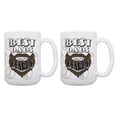 thumbnail image 1 of ThisWear Bearded Dad Coffee Mug The Best Dads Have Beards Dad Gifts for Men Best Dad Birthday Gifts Dad Gift Set 2 Pack 15oz Coffee Mugs, 1 of 4