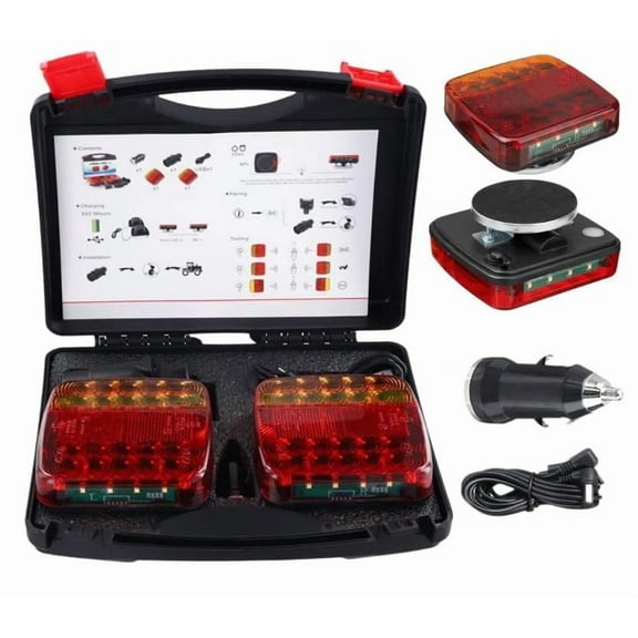 Trailer Wireless LED Towing Tail Light Fits Trucks, Boat, RV