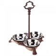 thumbnail image 1 of AE Wholesale 10018284 Cast Iron Pet Bowl Set with Handle, 1 of 1