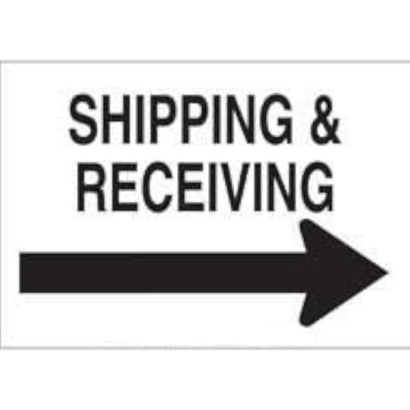 Shipping and Receiving Sign - Office and Facility Sign - Shipping, Receiving and Dock ID Sign, 12 X 16 Inch Metal Tin Sign