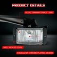 thumbnail image 4 of Bumper Fog Lights Driving Lamps Fit For 1988-1998 Chevy GMC C/K 1500 2500, 4 of 8