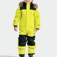 thumbnail image 4 of Kids Ski Jacket Girls Kids Girls Boys Colorful Siamese Snowsuits Ski Suits Jackets Winter Jumpsuits, 4 of 8