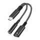 thumbnail image 1 of Adaptador Trenzado Tipo C 2 En 1 Convertidor De Auriculares Adaptador De Audio Digital Adecuado, 1 of 2